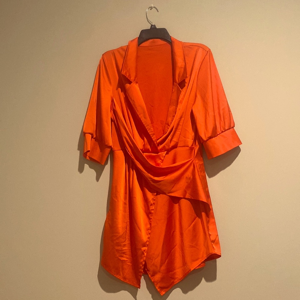 Short orange dress